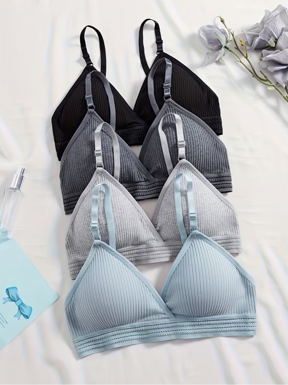 COMING SOON! MOONSTONE Ribbed Bralette Bundle